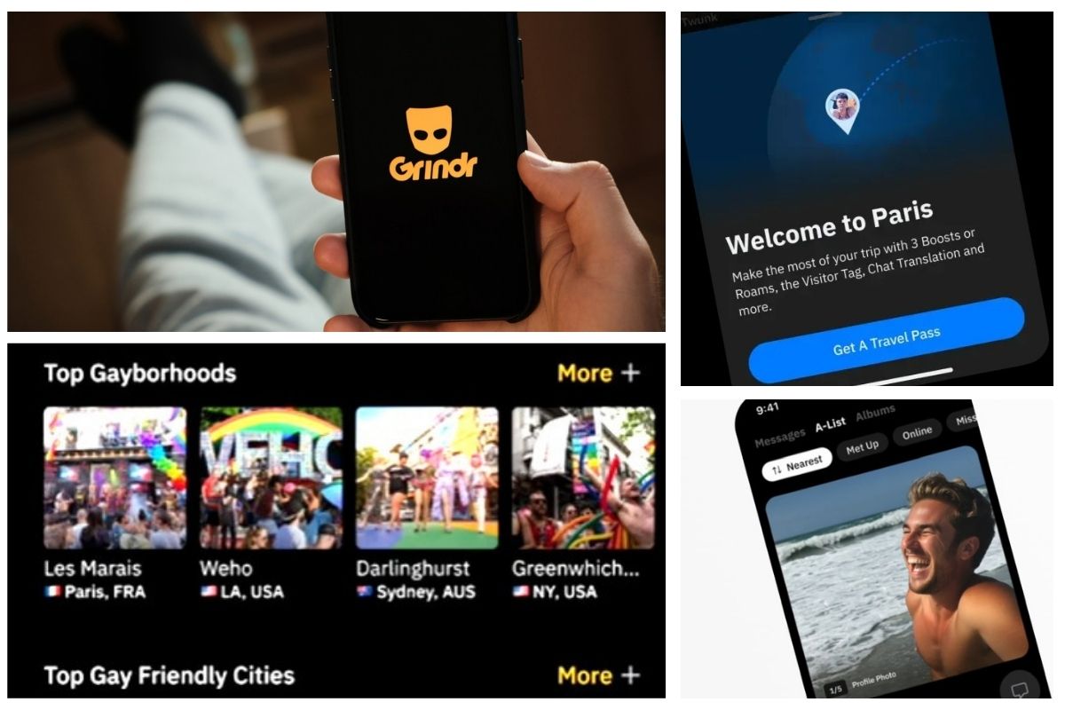 Grindr new features collage