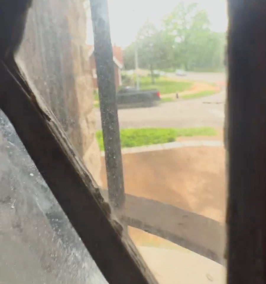 Joey Mills pickup truck window