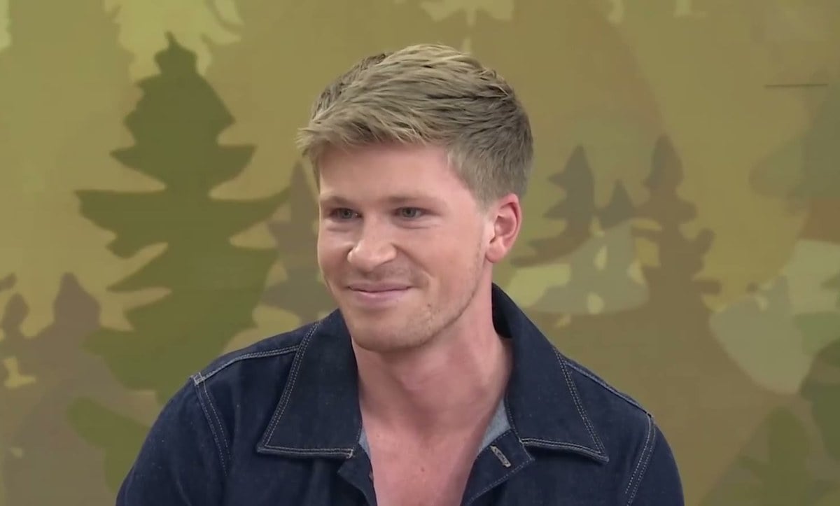 Robert Irwin smiling in a denim jacket during a TODAY show interview