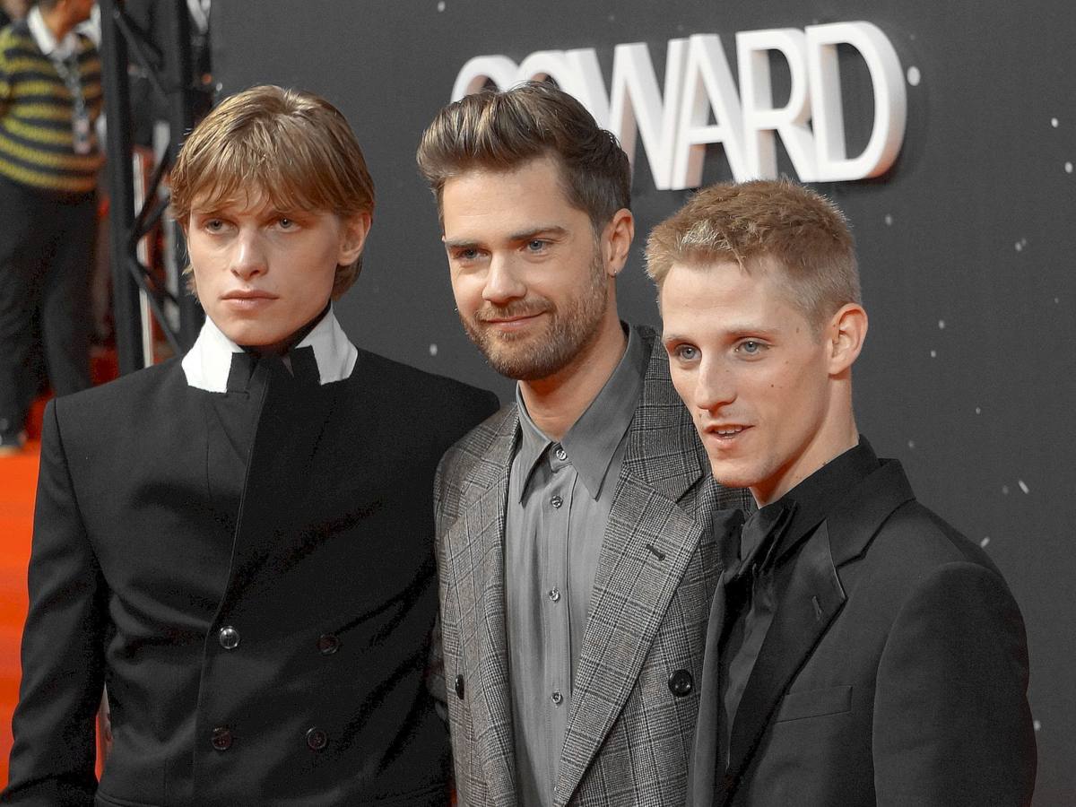Emmanuel Macchia, Lukas Dhont and Valentin Campagne at the Coward premiere at Film Fest Gent